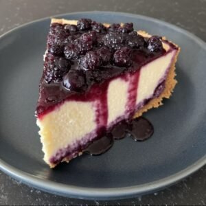 No Bake Blueberry Cheesecake