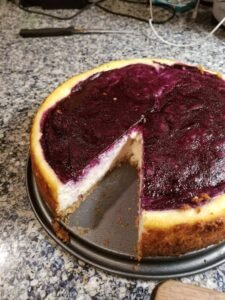 No Bake Blueberry Cheesecake