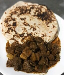 Black pork curry
